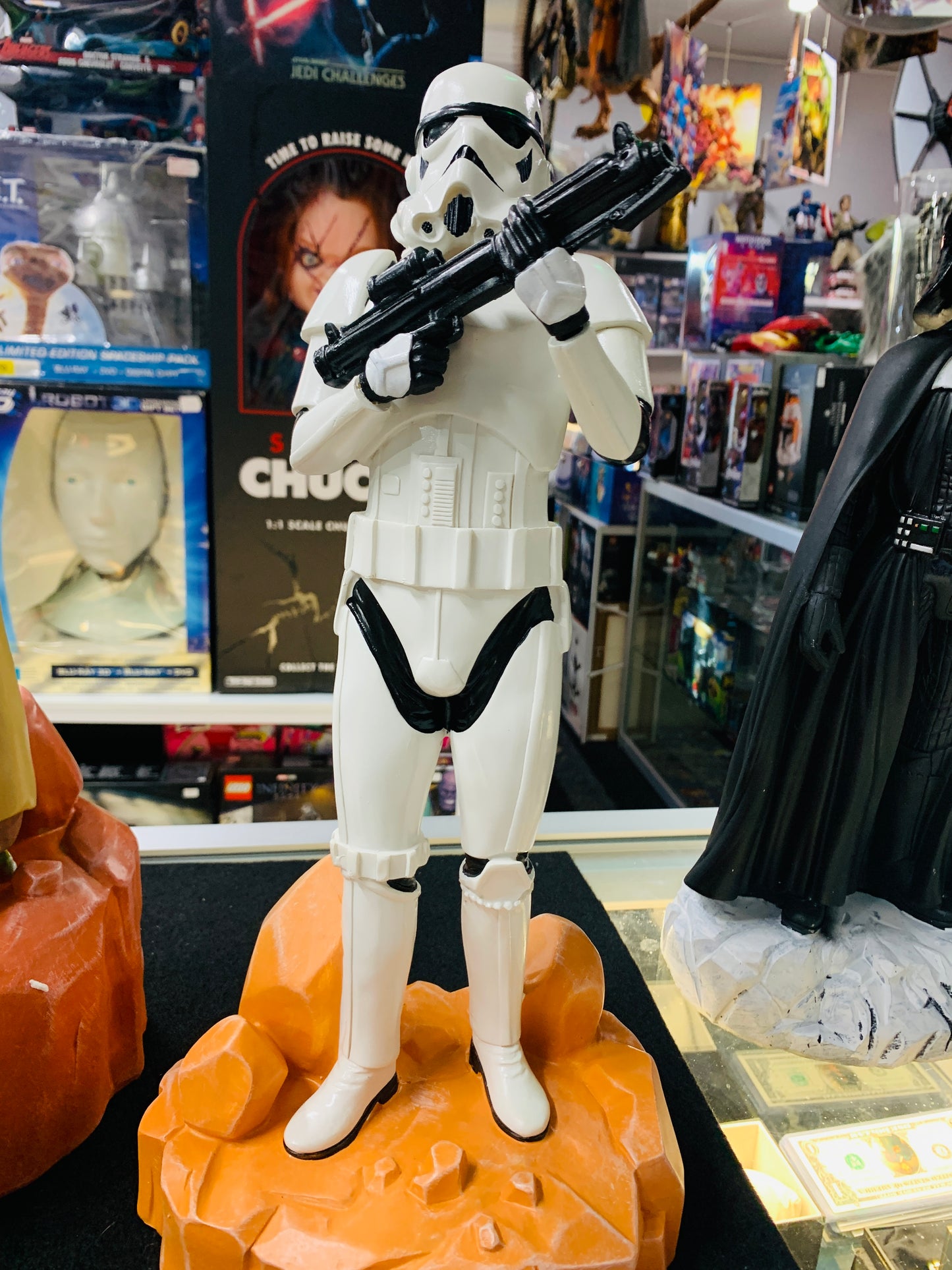 Star Wars garden statue storm trooper