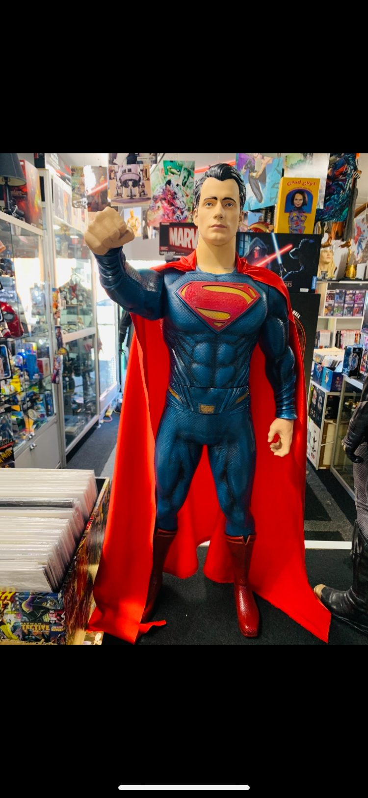Superman pvc 50cm tall great prop used
