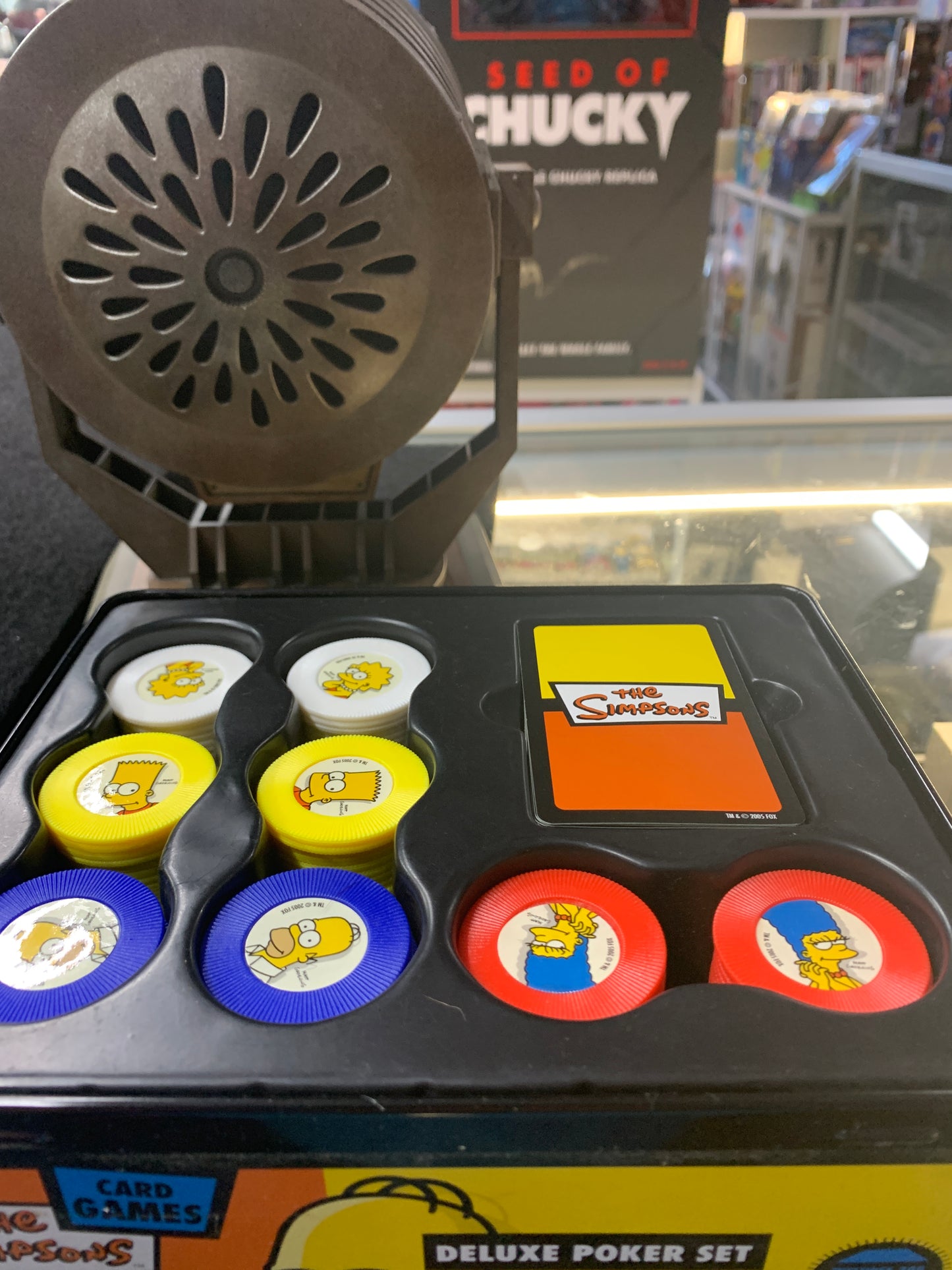 Deluxe poker set the Simpsons