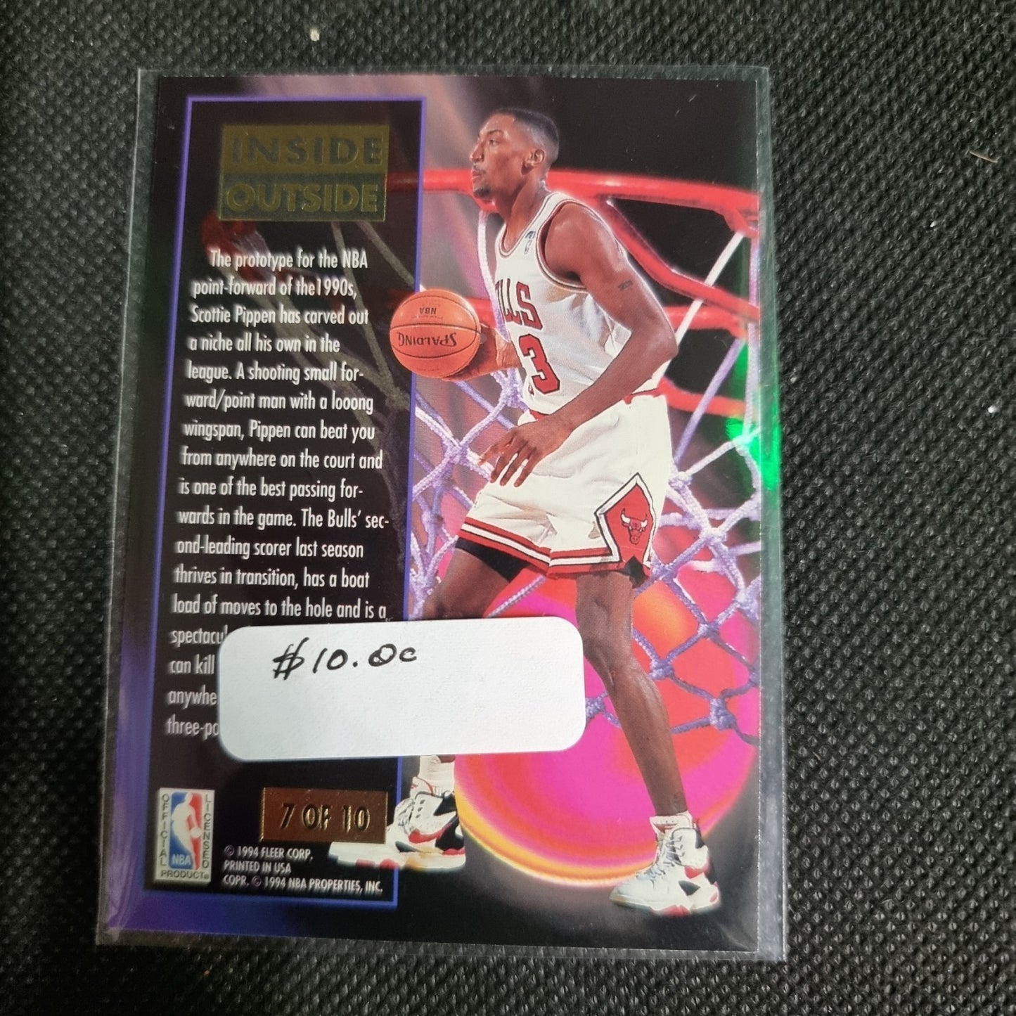 1993-94 Fleer Ultra - Inside Outside #7 Scottie Pippen