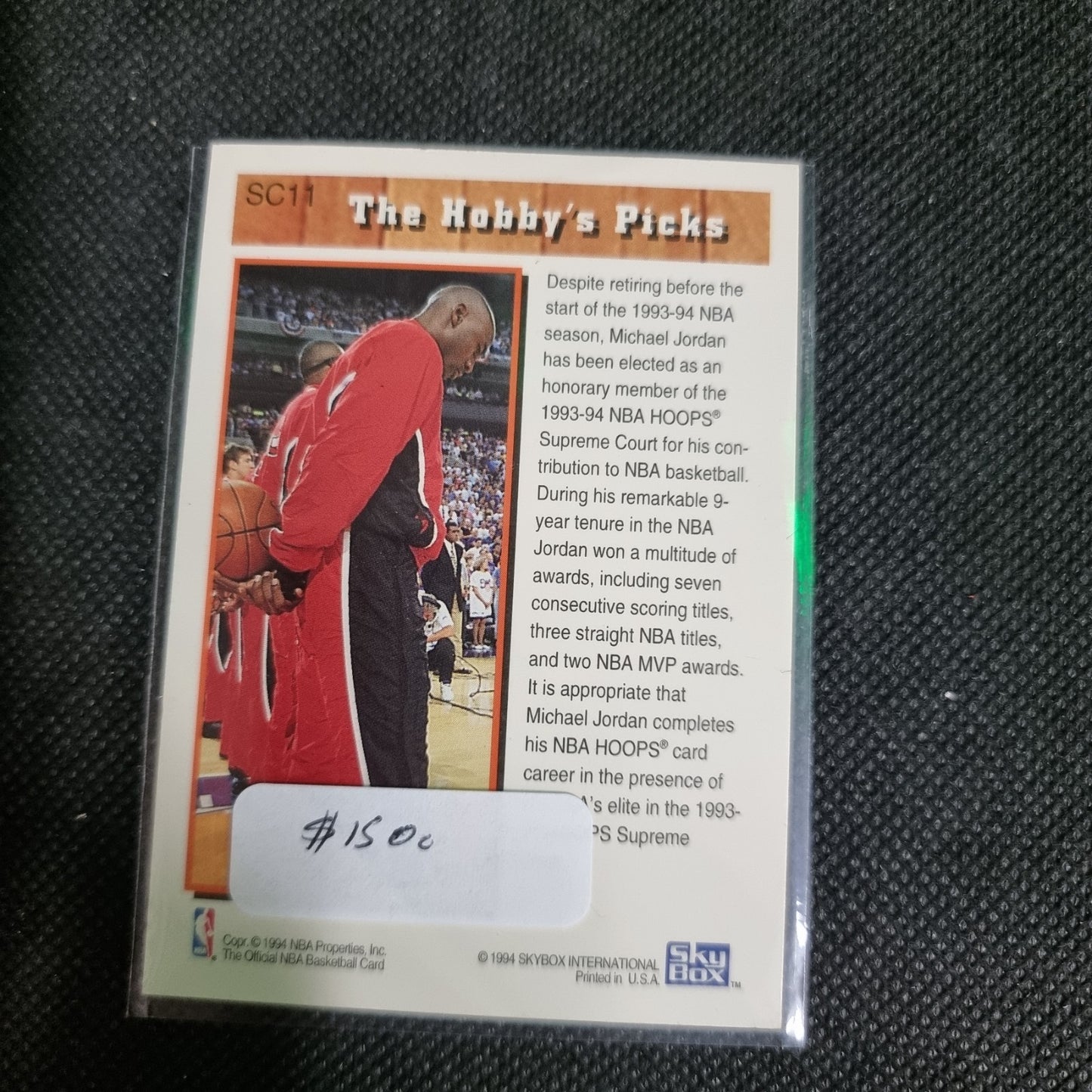 1993 Hoops #SC11 Michael Jordan Chicago Bulls Supreme Court