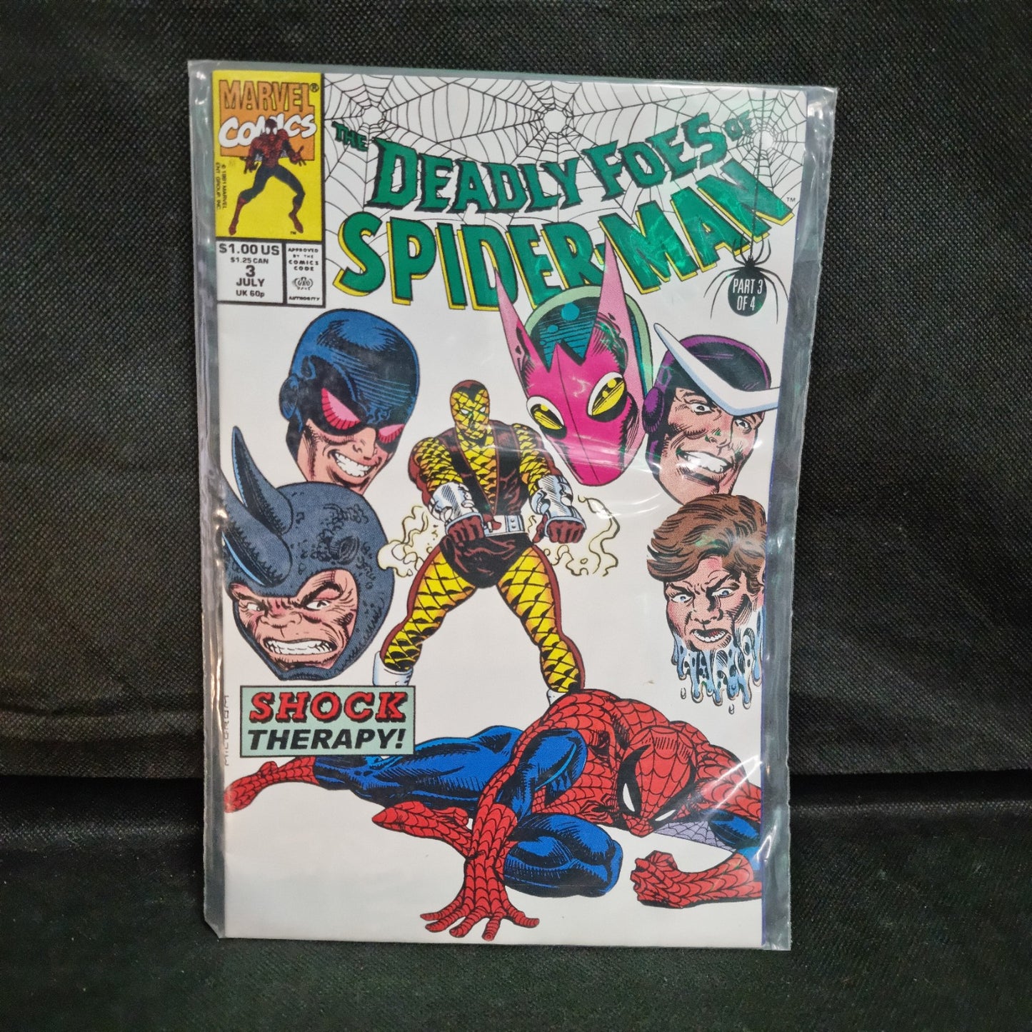 Marvel Comics Deadly Foes of Spider-Man #3 July 1991 Shock Therapy