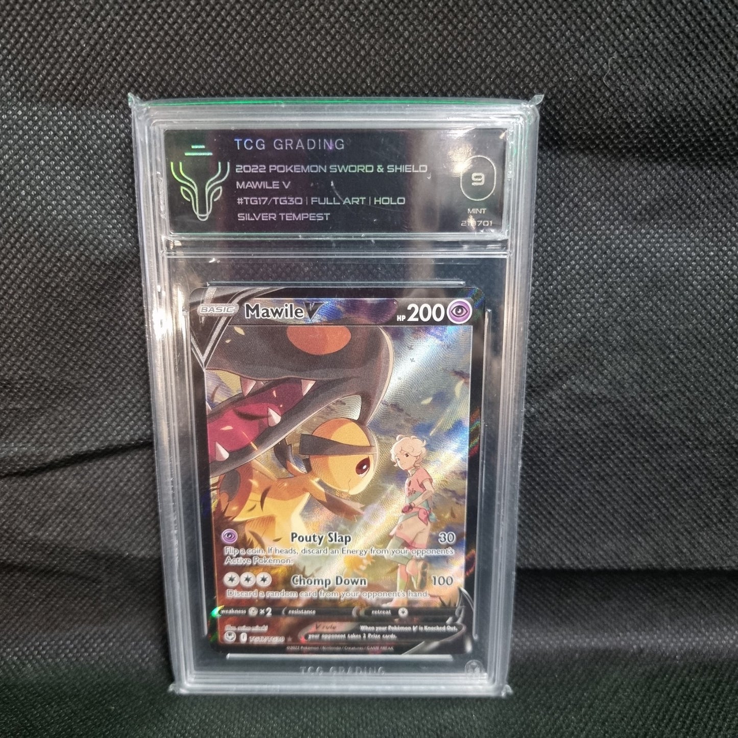 TCG GRADING 9 Mawile V Pokemon Card Holo