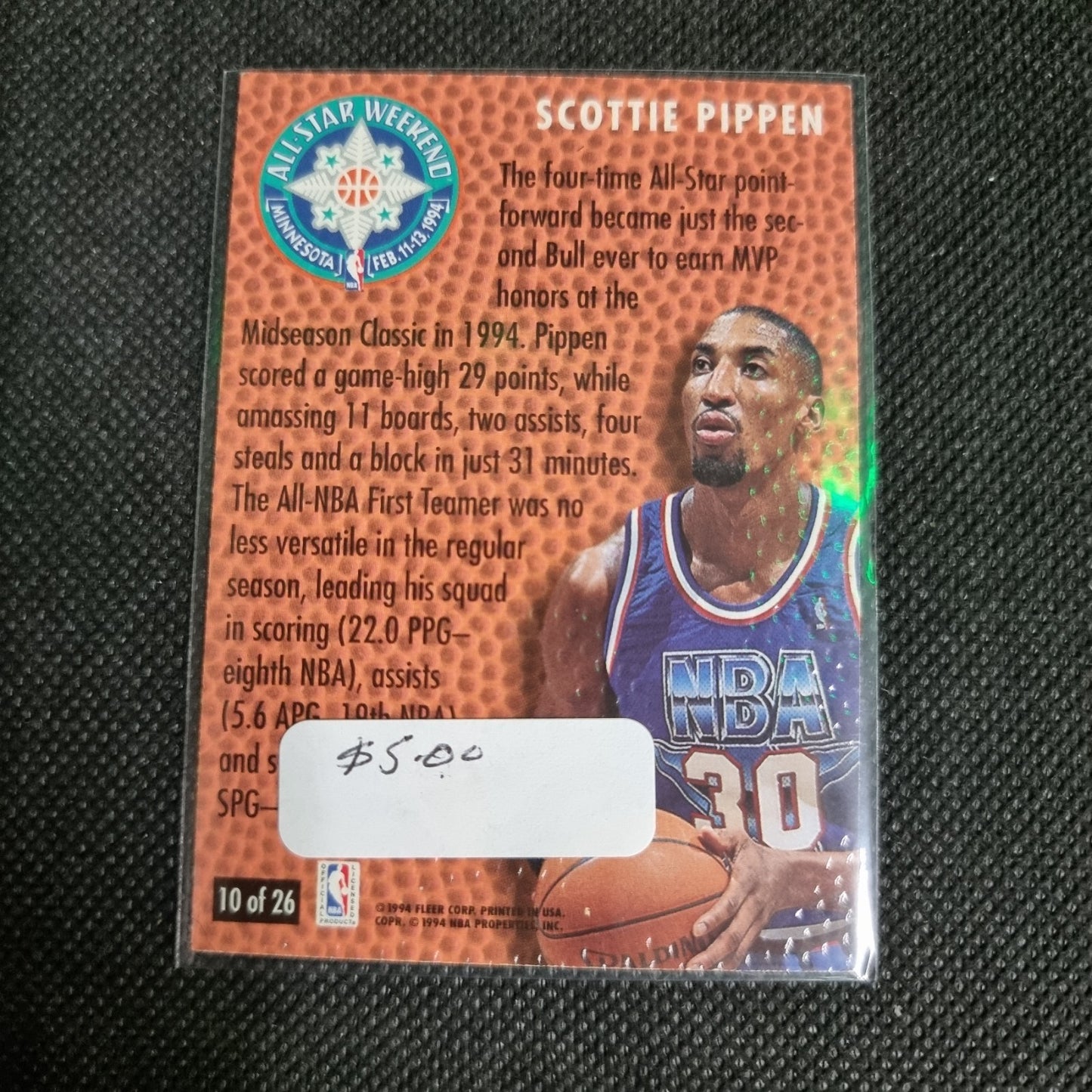 1994-95 Fleer Scottie Pippen All-Stars #10
