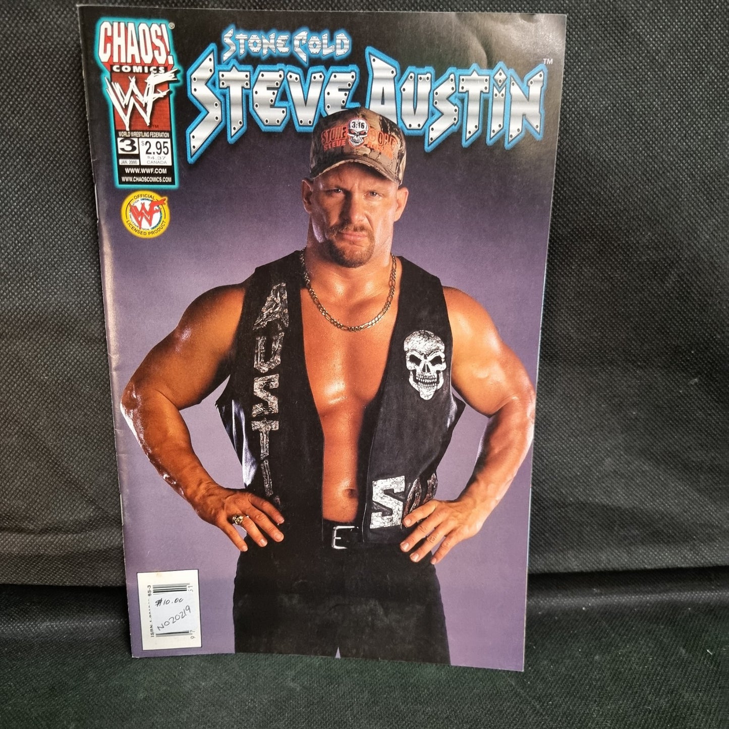 Stone Cold Steve Austin #3B CHAOS Comics 1999 VARIANT COVER