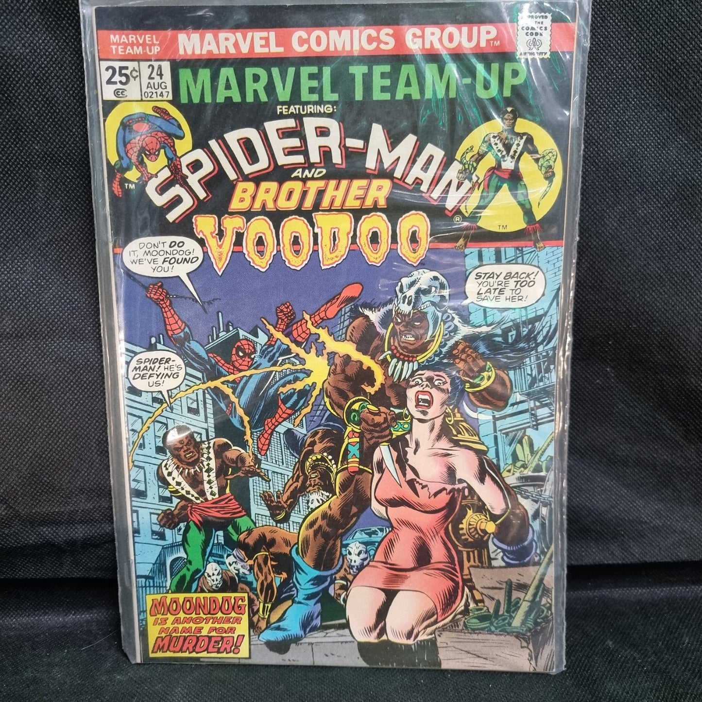 Marvel Team-Up # 24 Marvel Comic 1974 Spider-Man & Brother Voodoo