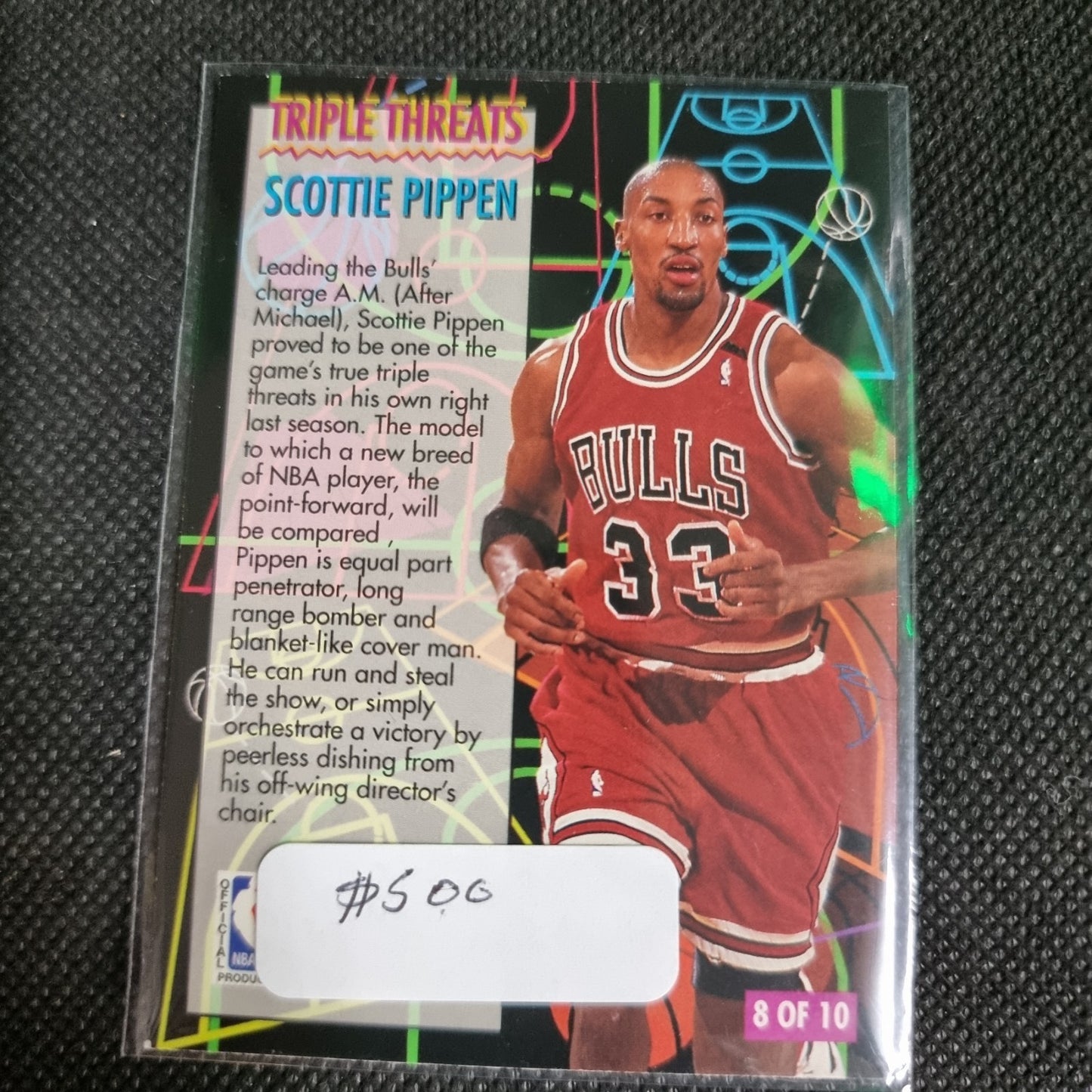 1994-95 Fleer #8 Scottie Pippen Triple Threats Bulls L18