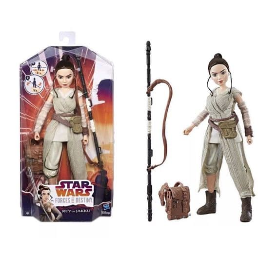 Star Wars Forces of Destiny Rey of Jakku Adventure Toy Figure Set - Hasbro - N08654