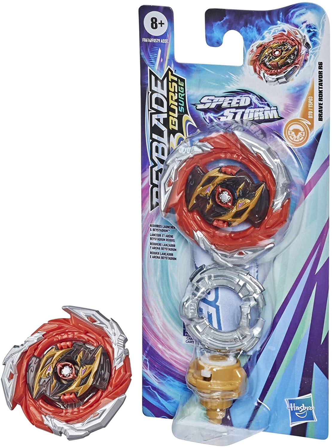 Beyblade Burst Surge Speed Storm Brave Roktavor R6 Single Pack