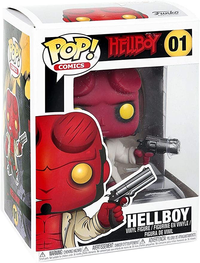 Hellboy Comic Hellboy with Jacket Pop Vinyl Figure #01 Captain Comics and Collectables Pty Ltd
