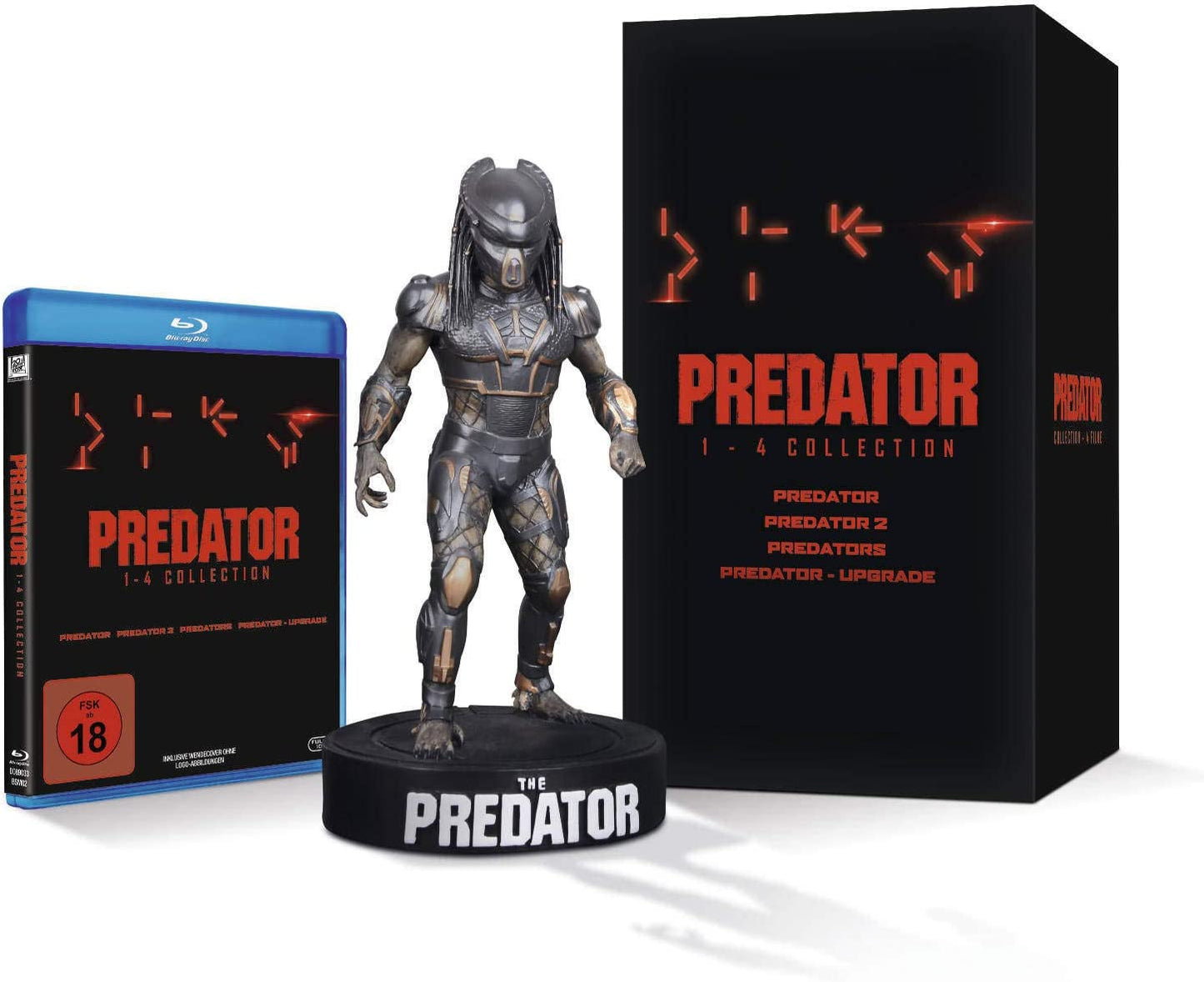 The Predator 4movie collection 4k Edition with Predator Figurine