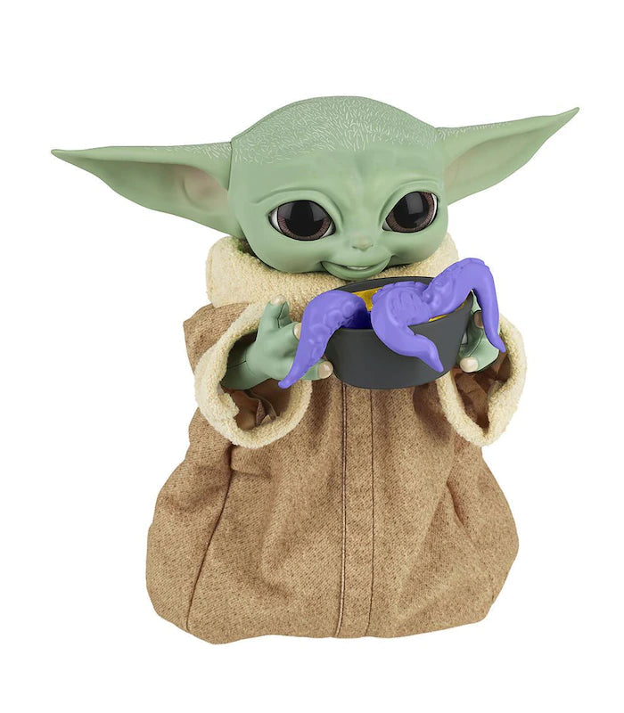 Star Wars The Mandalorian Galactic Snackin Grogu Animatronic Figure