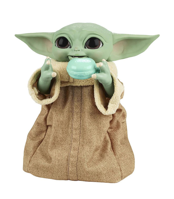 Star Wars The Mandalorian Galactic Snackin Grogu Animatronic Figure