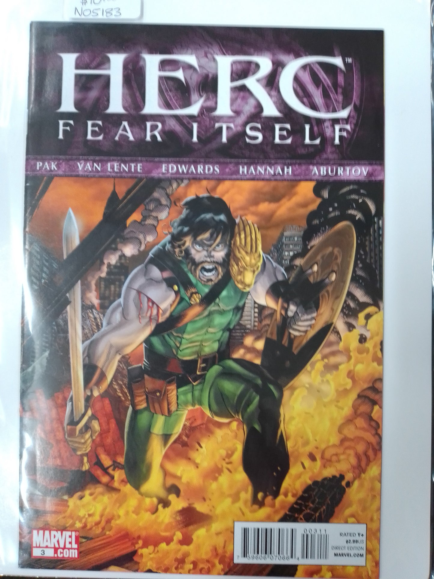 Herc Fear Itself #3 Comic Book - N05183
