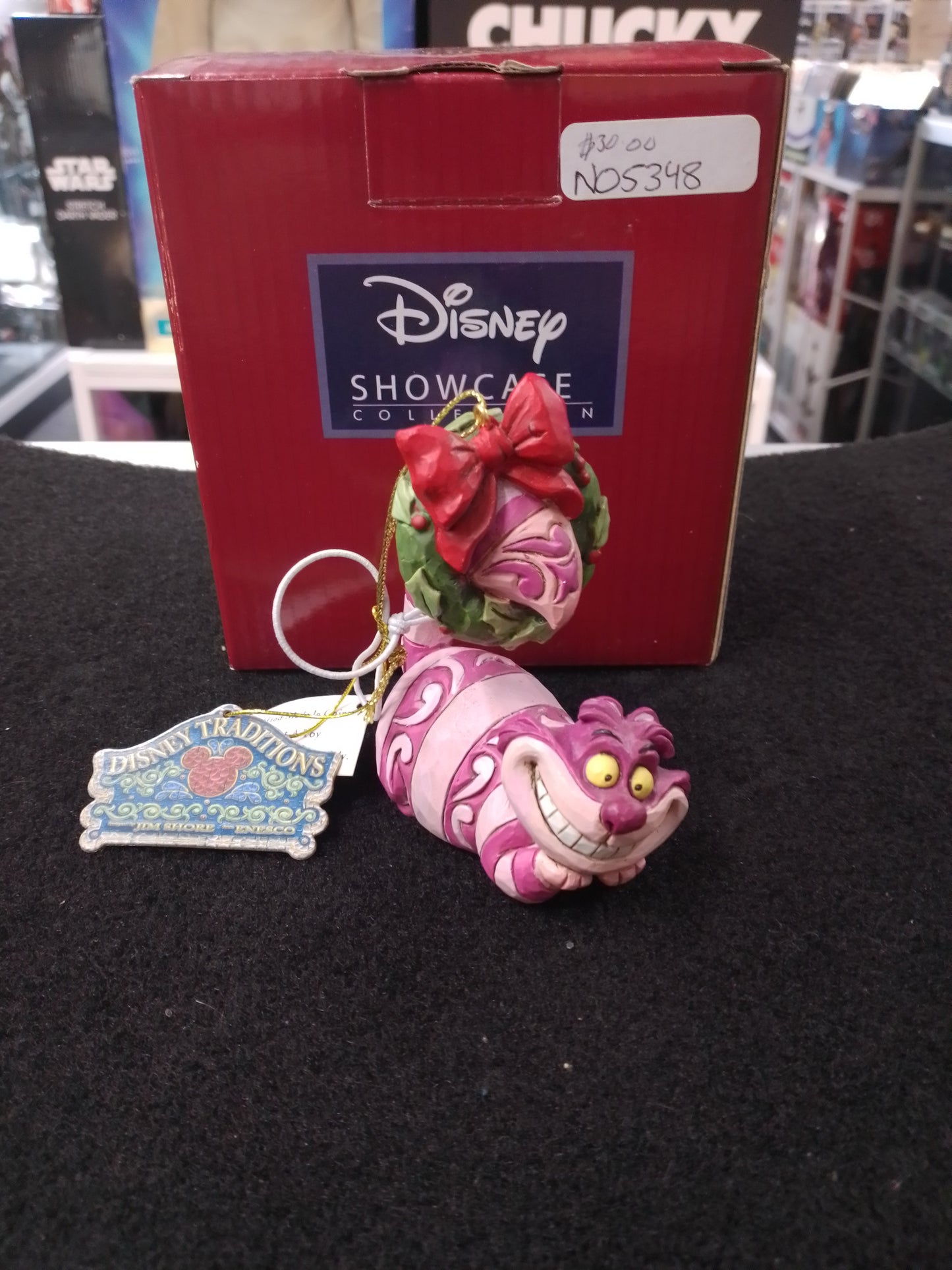 Jim Shore Disney Traditions Cheshire Cat Hanging Ornament - N05348