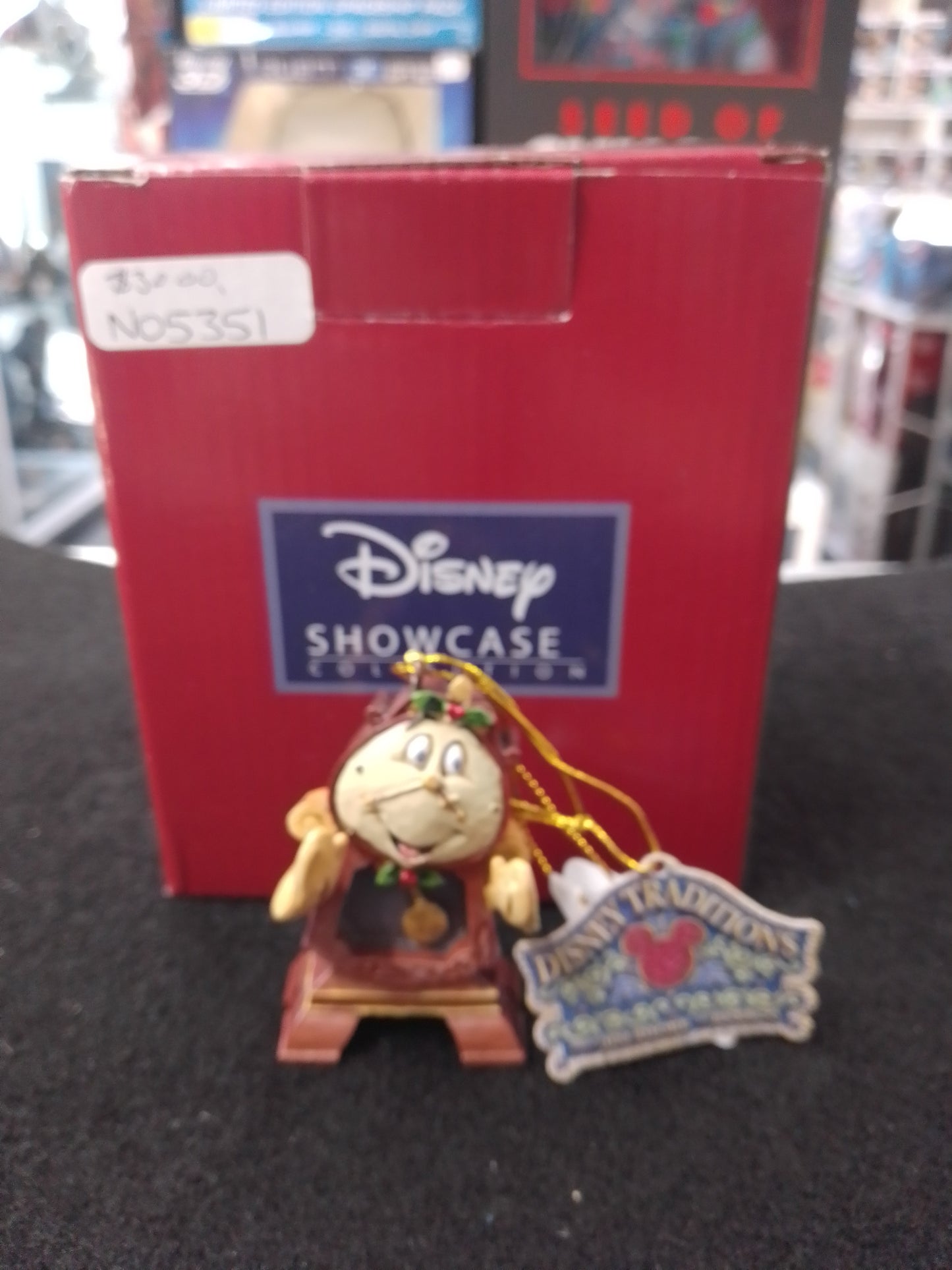 Jim Shore Disney Traditions Cogsworth Hanging Ornament - N05351