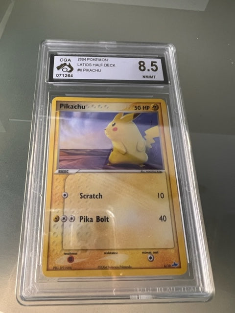 CGC 8.5 Pikachu - Latios Half Deck 6/10 - Pokemon Card