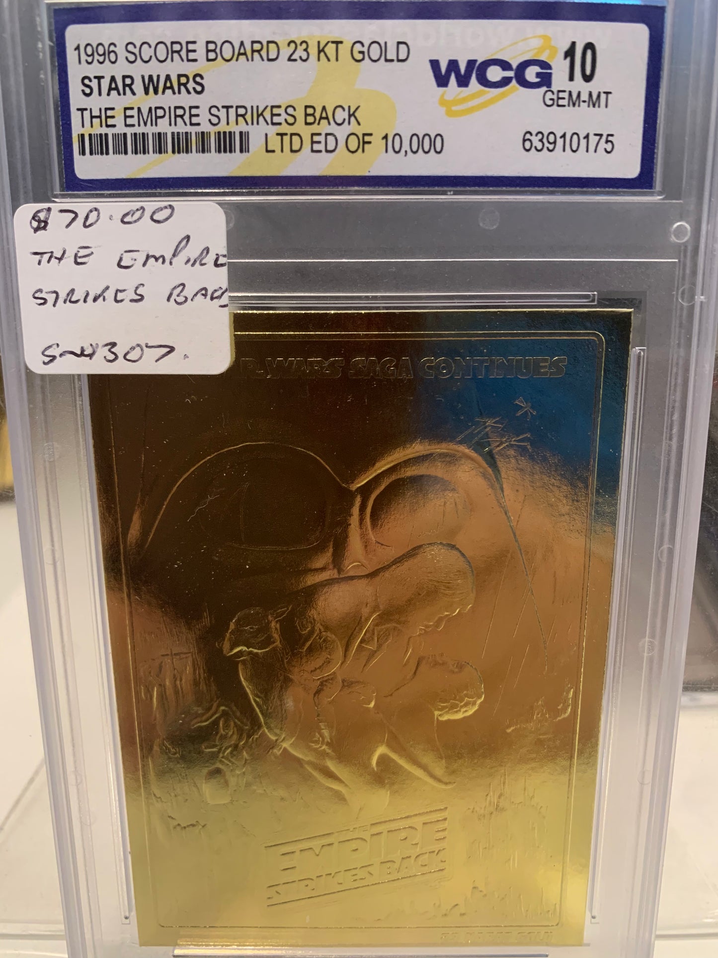 Star Wars Gold card The Empire strikes back