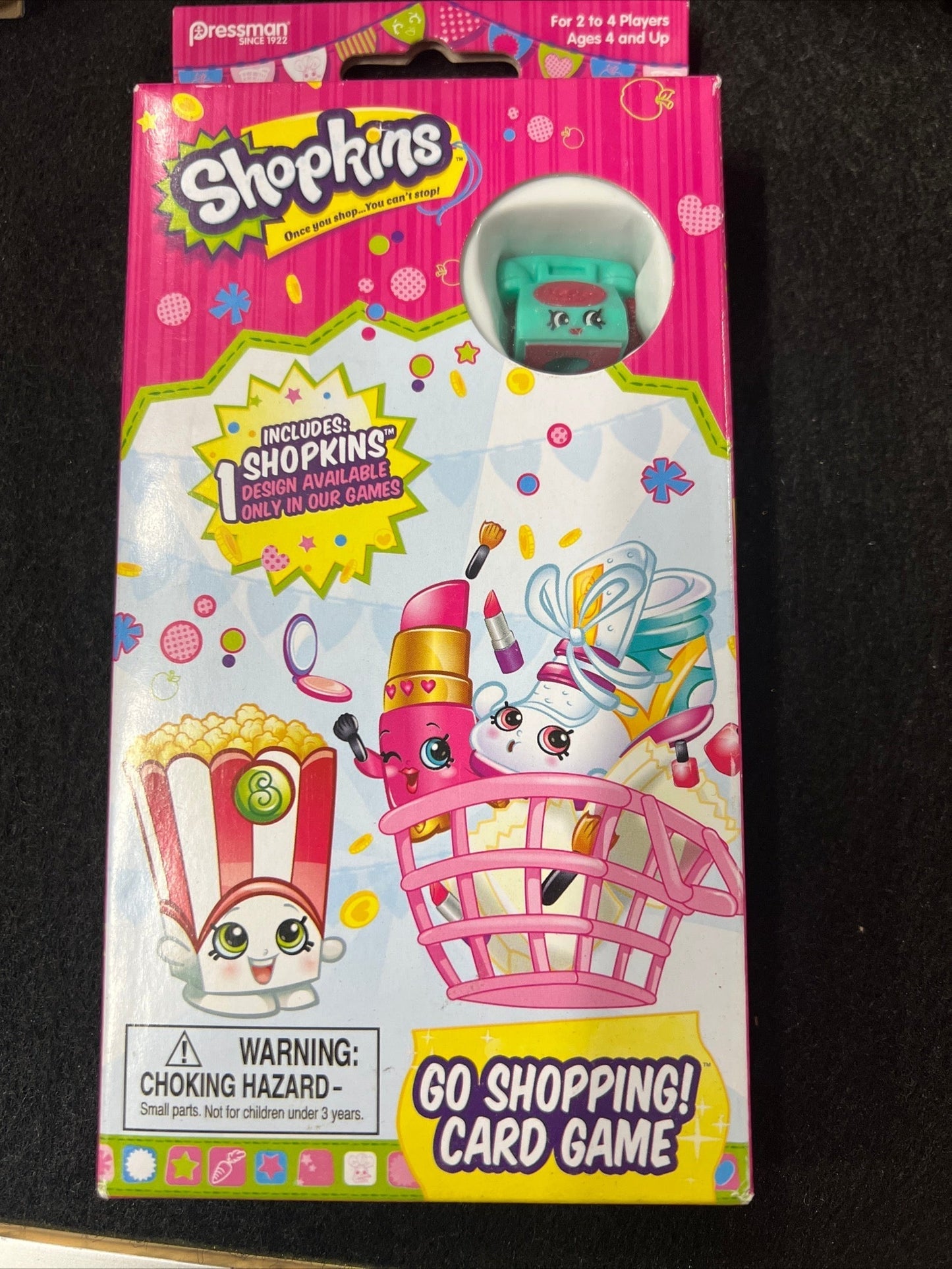 Shopkins "Go Shopping" Card Game With Telephone Character