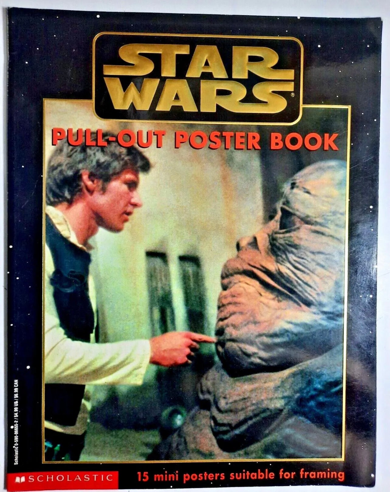 Star Wars Pull-Out Poster book Scholastic 1997 15 posters, complete book