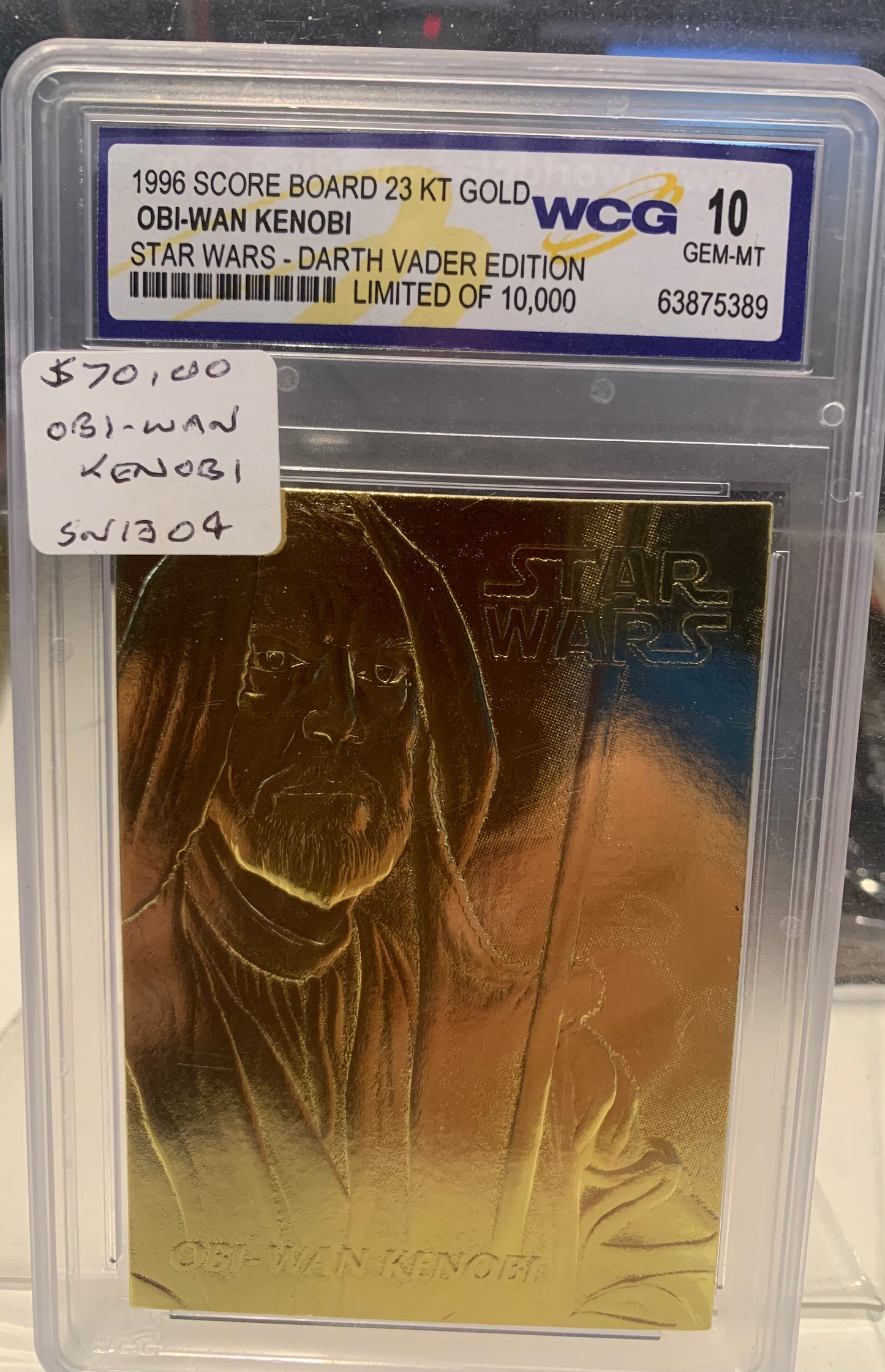 Star Wars Gold cards Obi Wan Kenobi