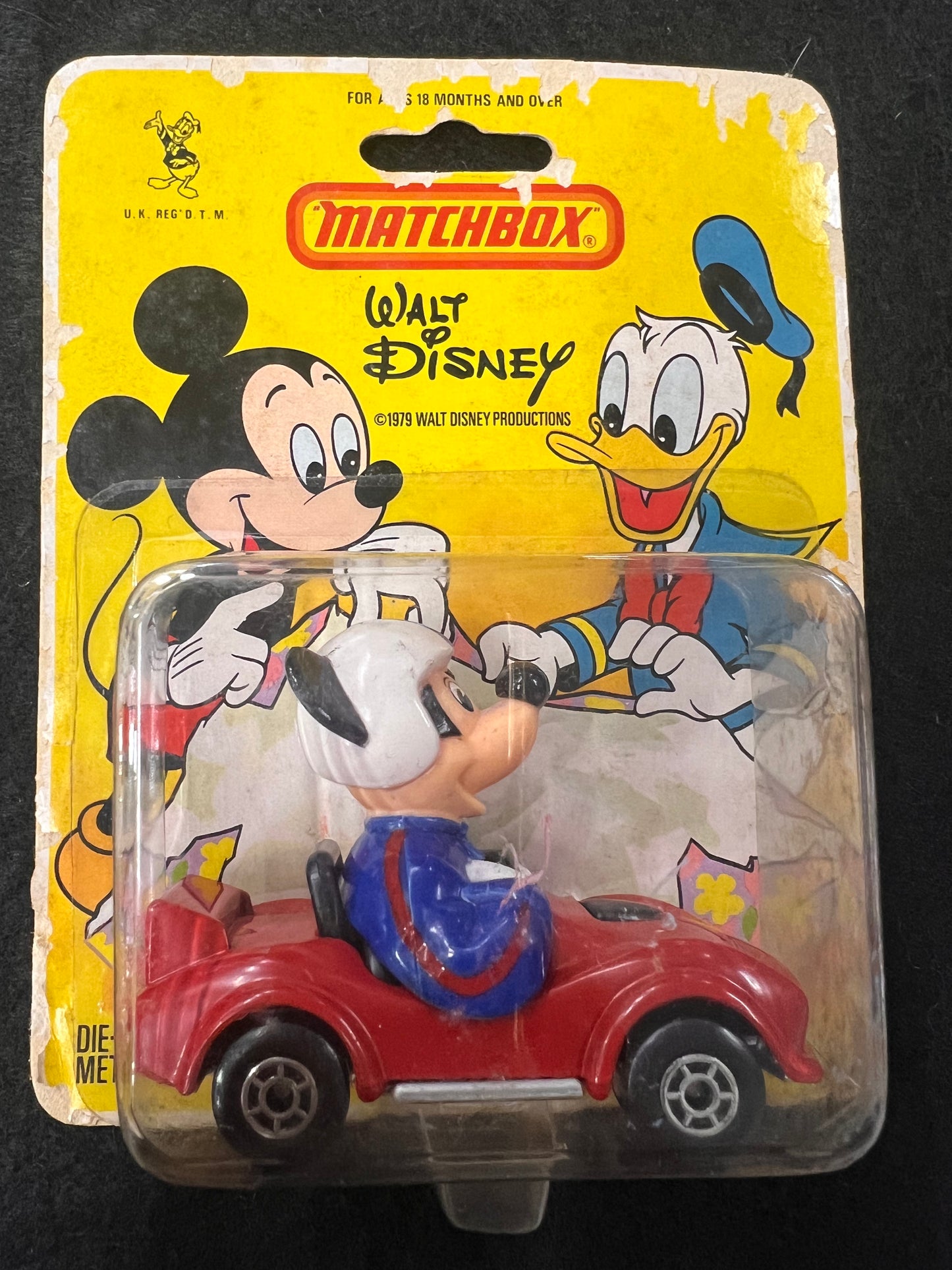 Vtg Matchbox 1980 Walt Disney Series No. 12 Mickey Mouse Corvette