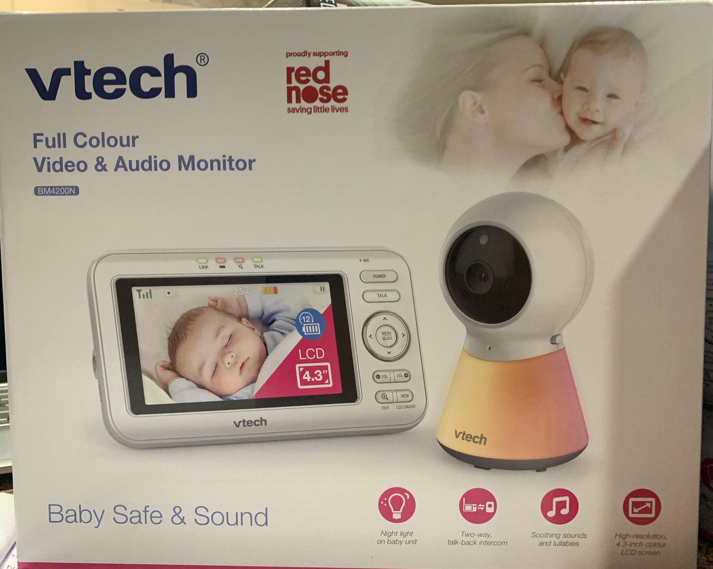 Vtech red nose baby monitor