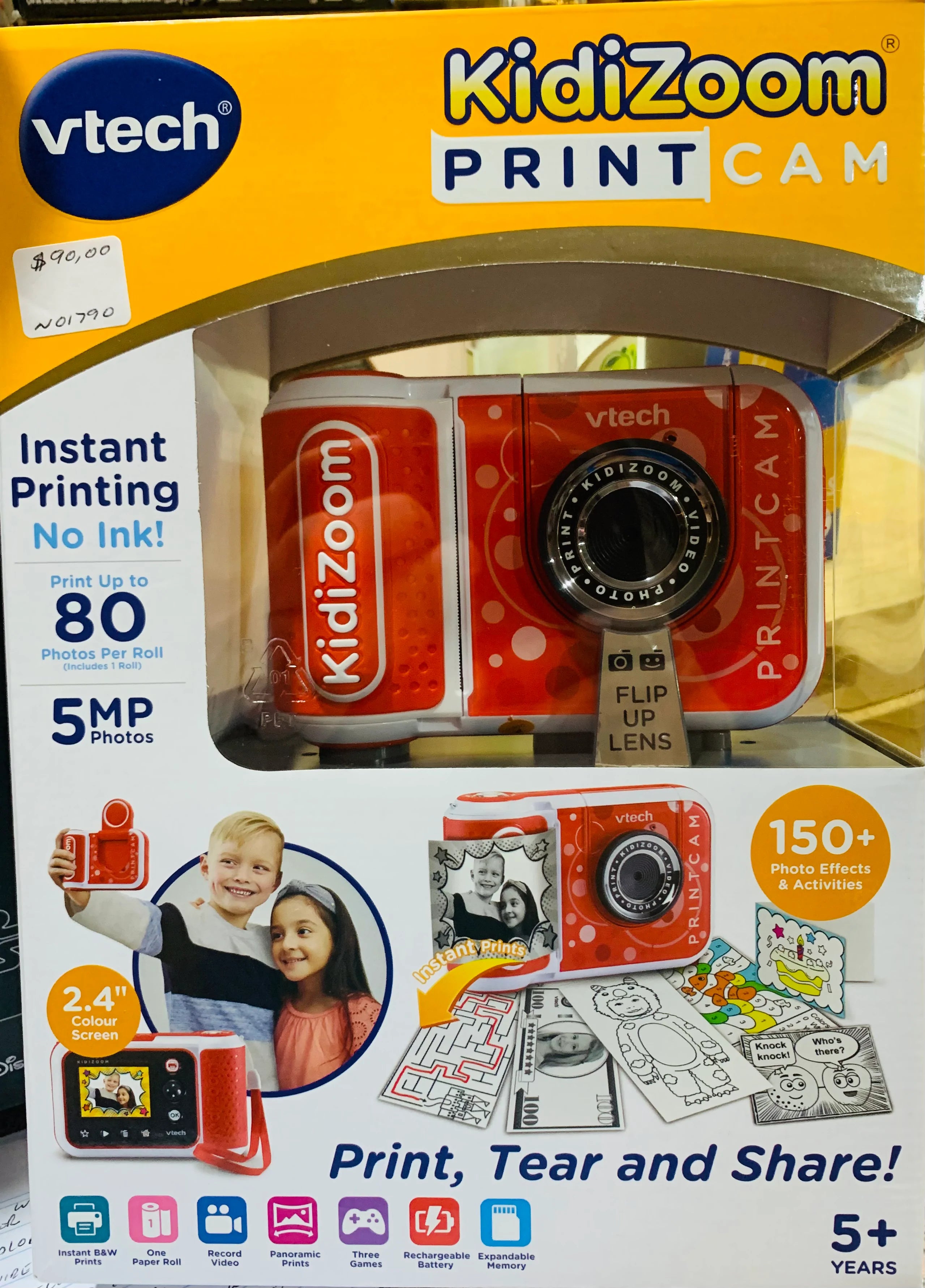 VTech KidiZoom PrintCam Digital Camera for Children with Builtin Pr