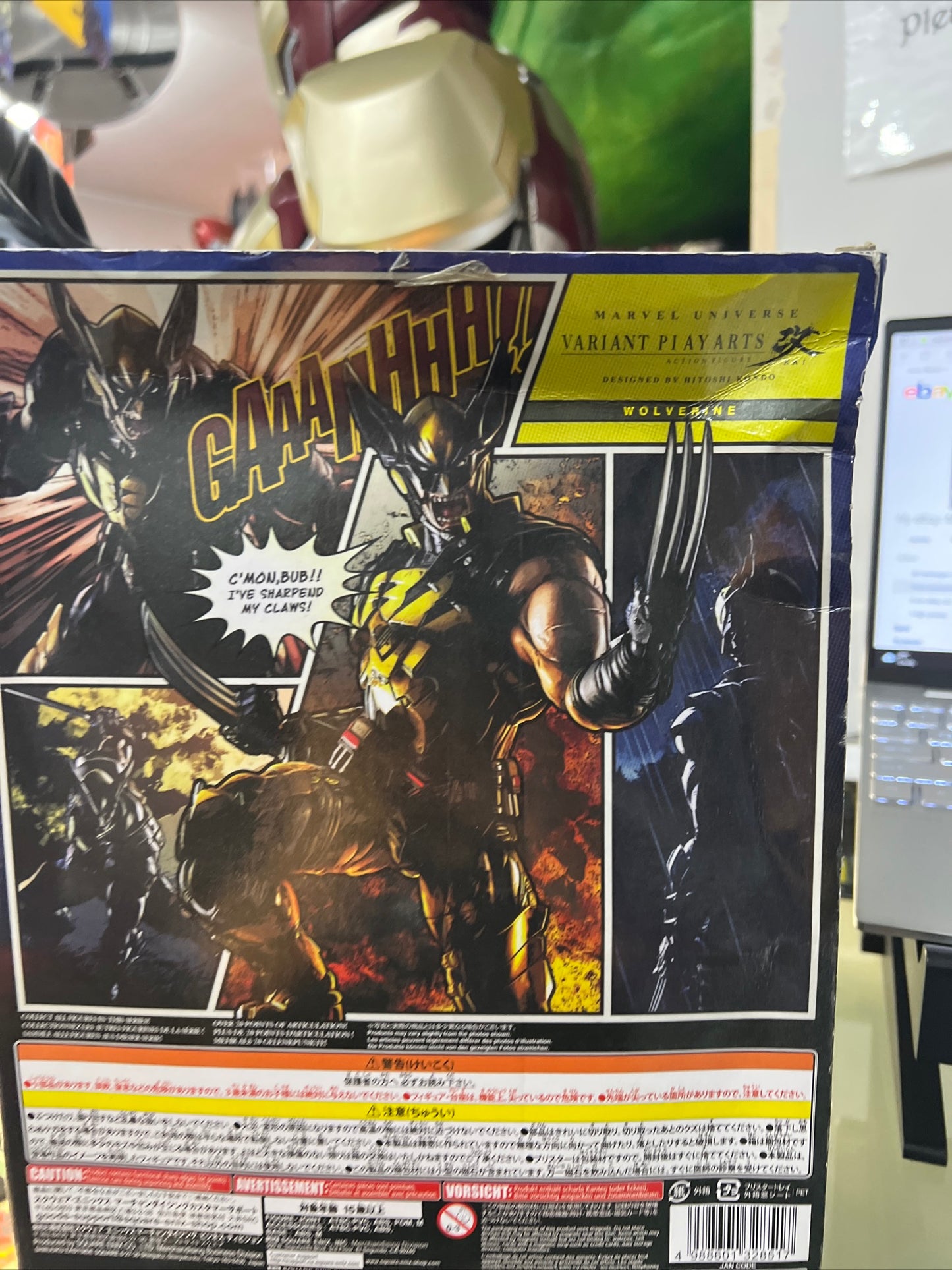Marvel Universe Play Arts Kai Wolverine Action Figure Statue