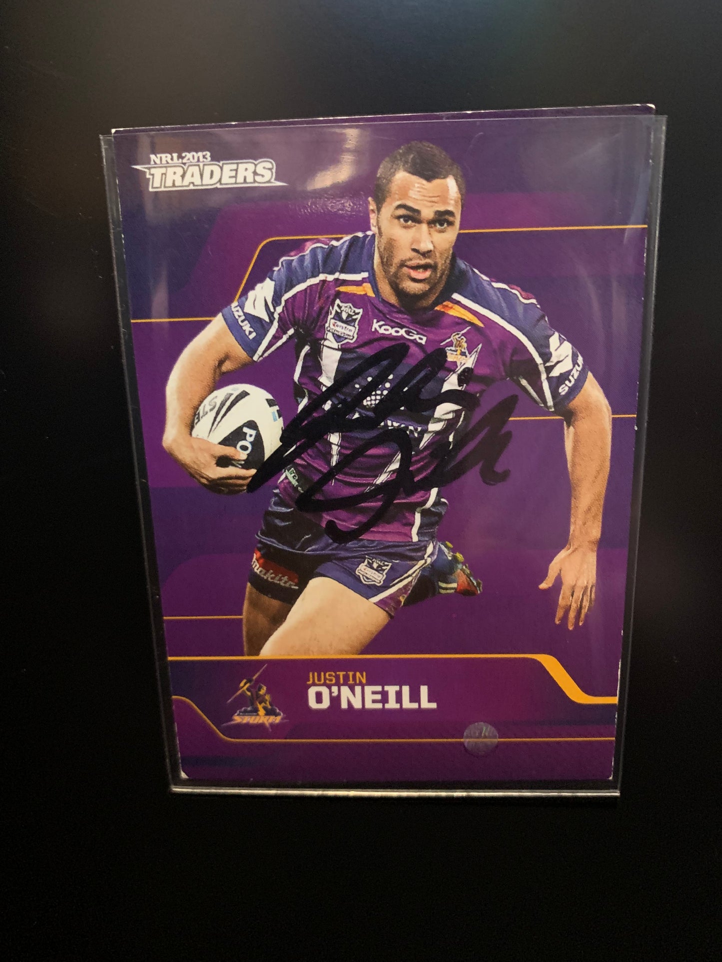 Justin O’Neil nrl signed card