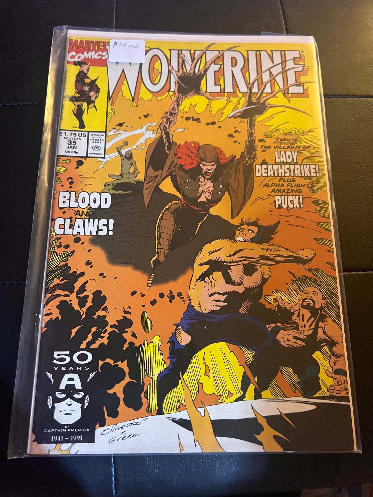 Wolverine Blood and Claws Marvel Comics #35 Jan 1991 Larry Hama Marc Silvestri