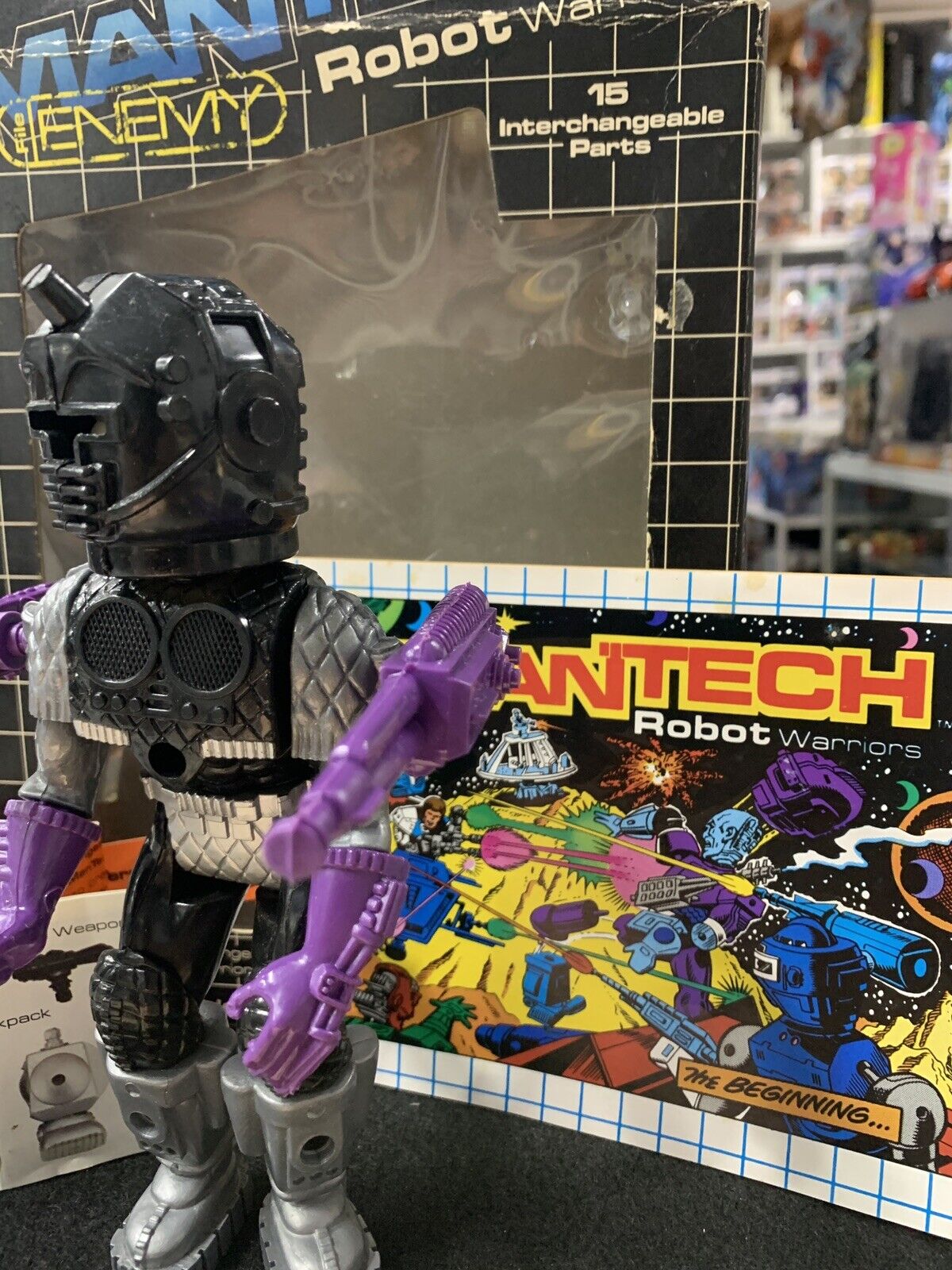 Mantech Robot Warriors 1983 Box In Poor Condition Remco