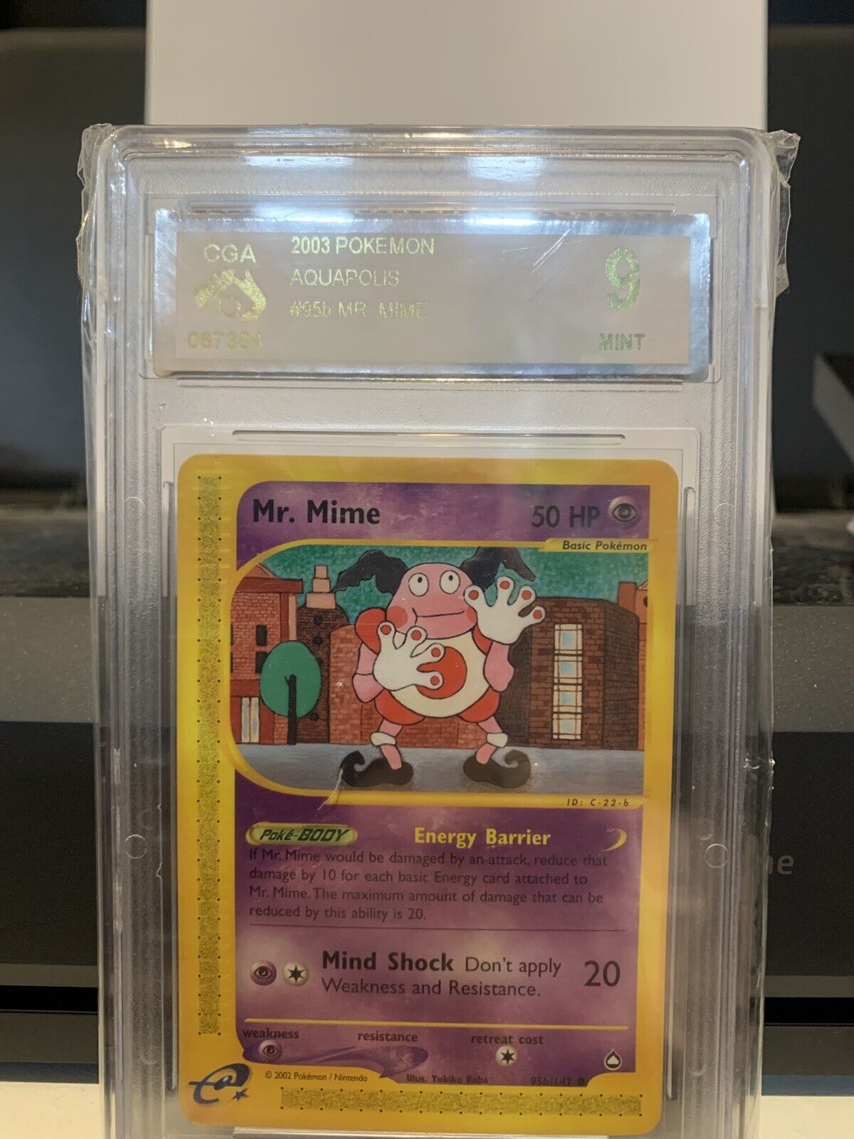 Pokmon graded card CGA 9 Mr Mine Year 2002 Energy Barrier N05078 Captain Comics and Collectables Pty Ltd Pokmon graded card CGA 9 Mr Mine Year 2002 Energy Barrier N05078 Captain Comics and Collectables Pty Ltd