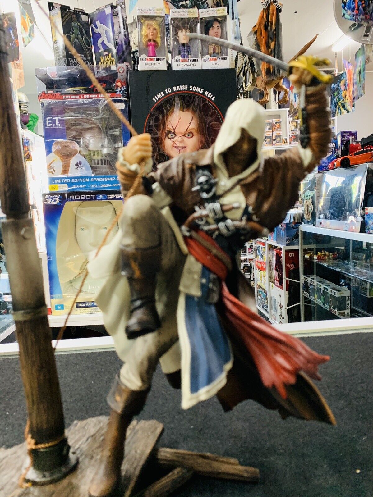 Assassins Creed Black Flag Statue Only With Box Art Work Soundtrack N05256