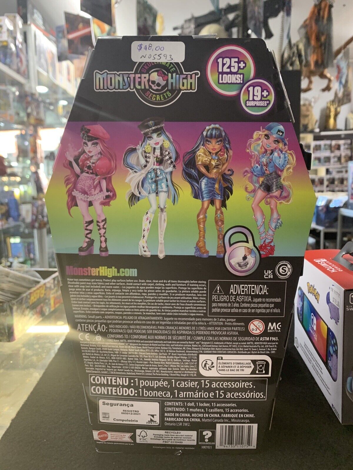 Monster high skull mates secrets clawdeen wolf N05593