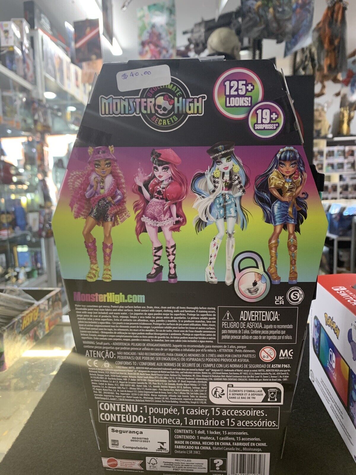 Monster high skull mate secrets lagoon blue N05592