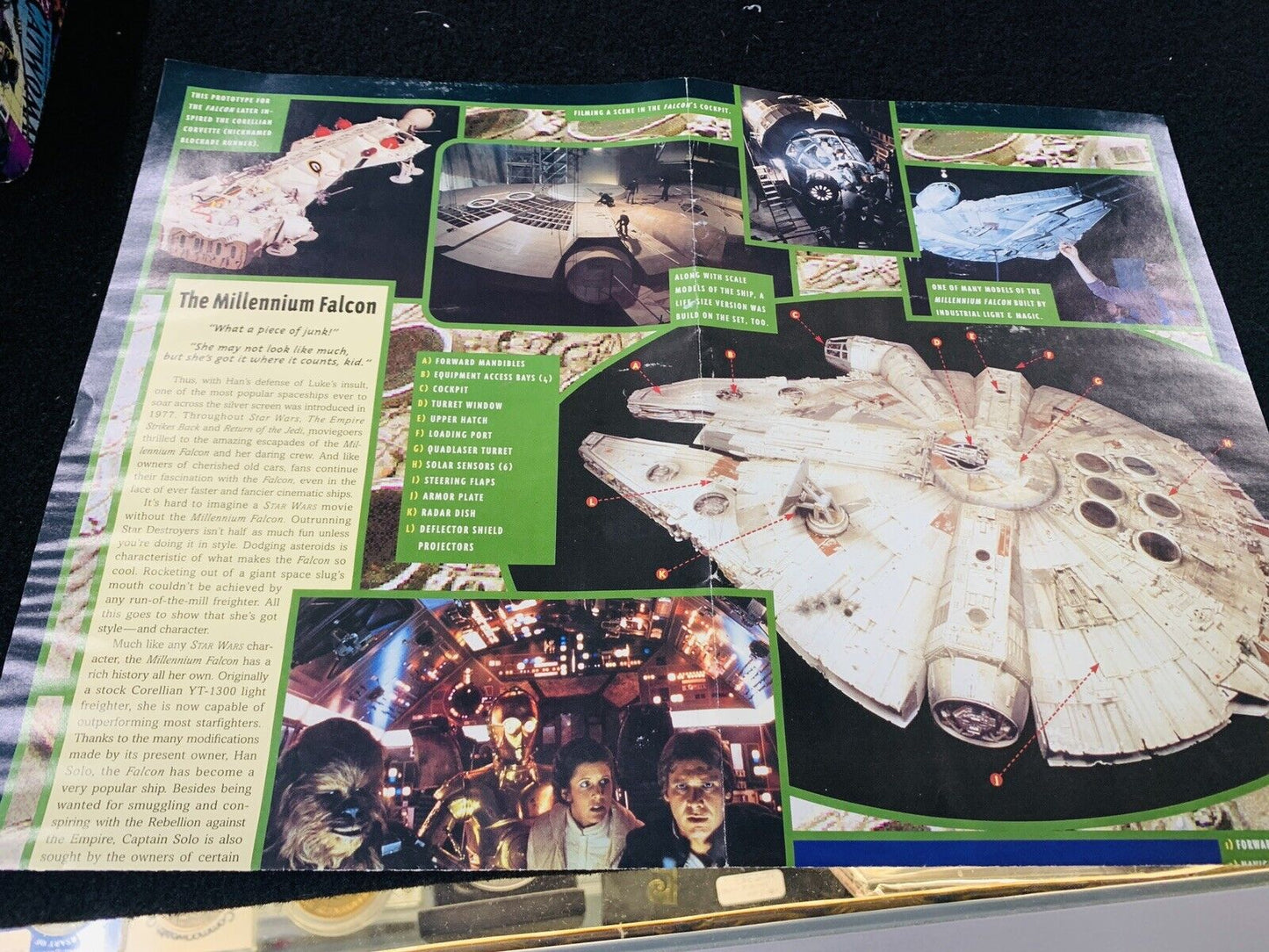 Star Wars Millennium Falcon 1995 with sticker kit new no figurines N05720