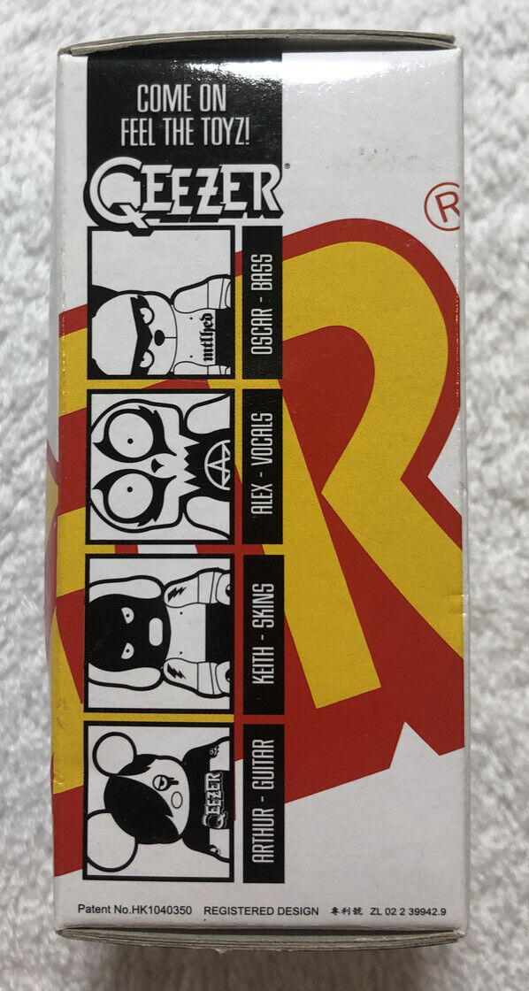 NIB - Toy2R + Tower Records 2" Qee "Qeezer Band" - "Oscar - Bass" (Tan)