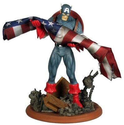 RARE! Art Asylum Captain America 9/11 Tribute Statue