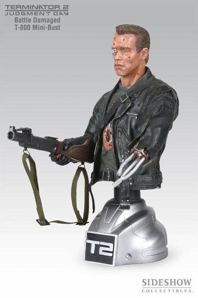 T2 T800 Battle Damaged Mini Bust