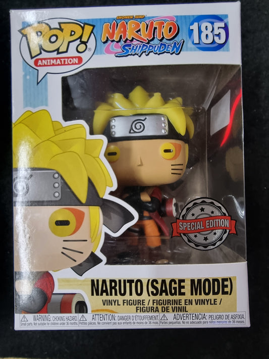 FUNKO POP NARUTO SHIPPUDEN NARUTO (SAGE MODE) #185 SPECIAL EDITION