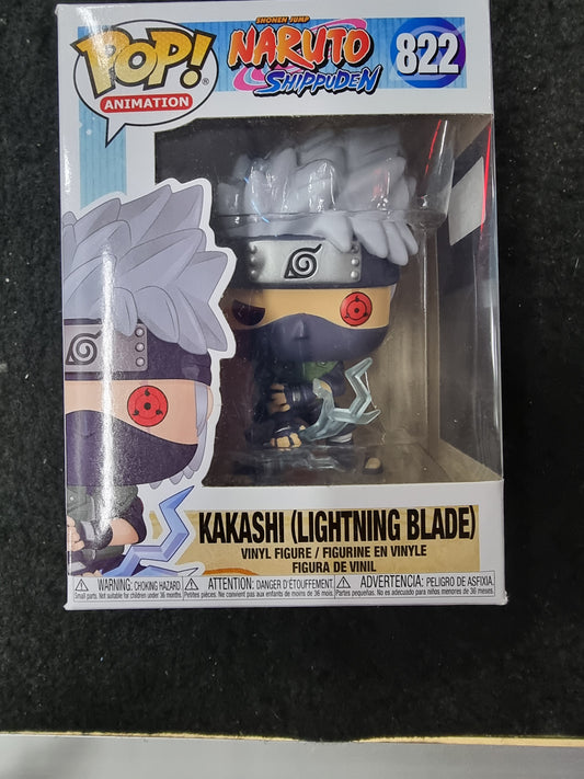 FUNKO POP NARUTO SHIPPUDEN KAKASHI (LIGHTNING BLADE) #822