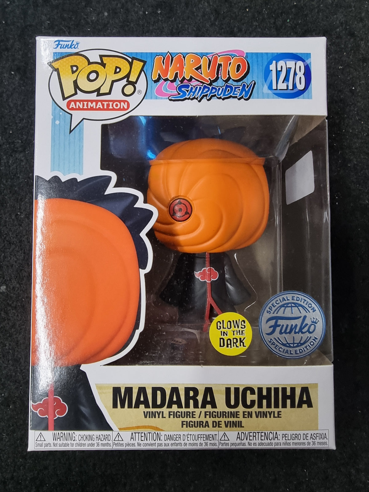 FUNKO POP NARUTO SHIPPUDEN MADARA UCHIHA SPECIAL EDITION #1278