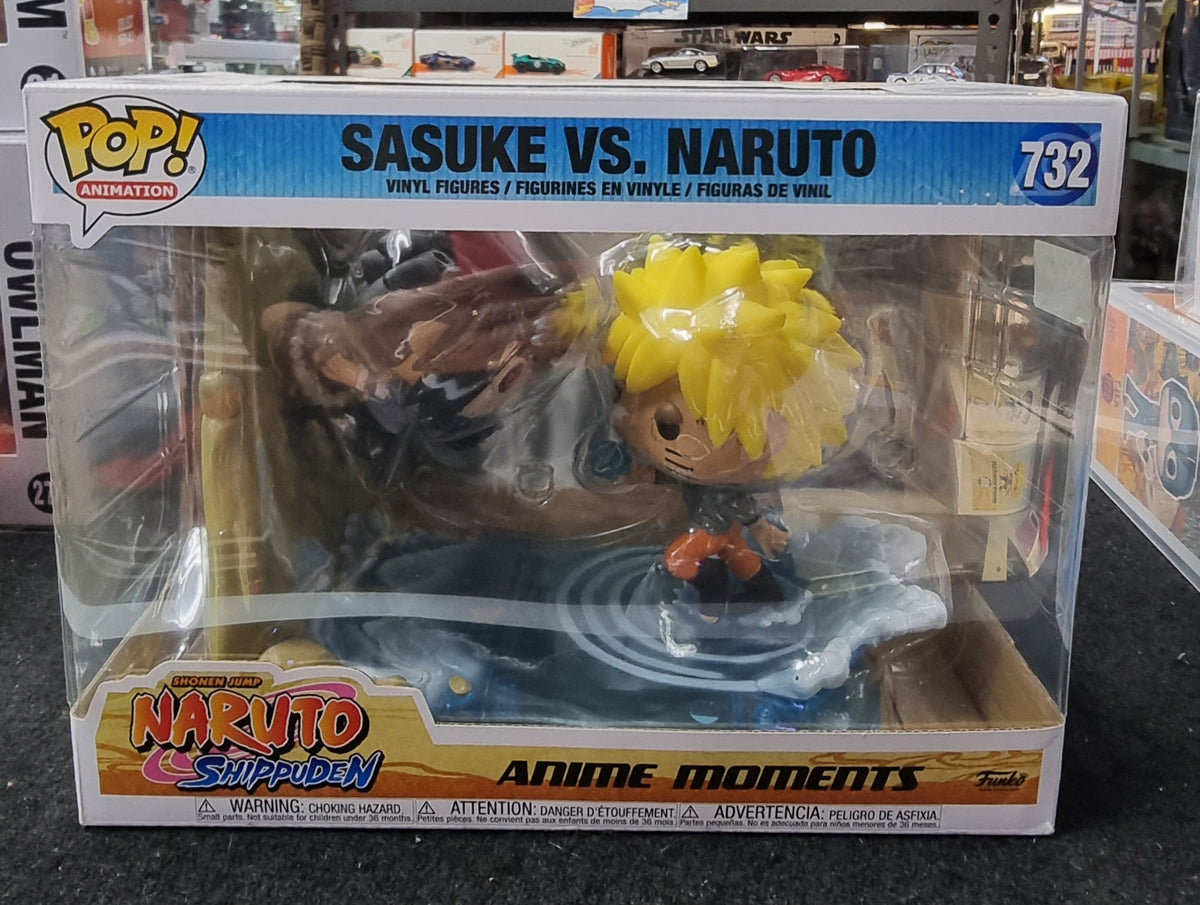 FUNKO POP NARUTO SHIPPUDEN SASUKE vs NARUTO #732 ANIME MOMENTS