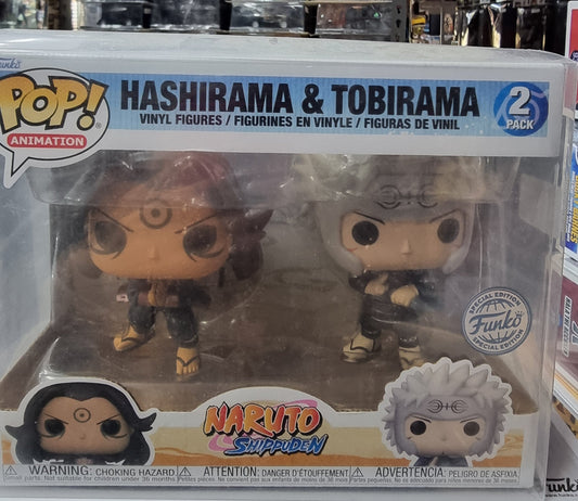 FUNKO POP NARUTO SHIPPUDEN HASHIRAMA + TOBIRAMA 2 PACK Captain Comics and Collectables Pty Ltd