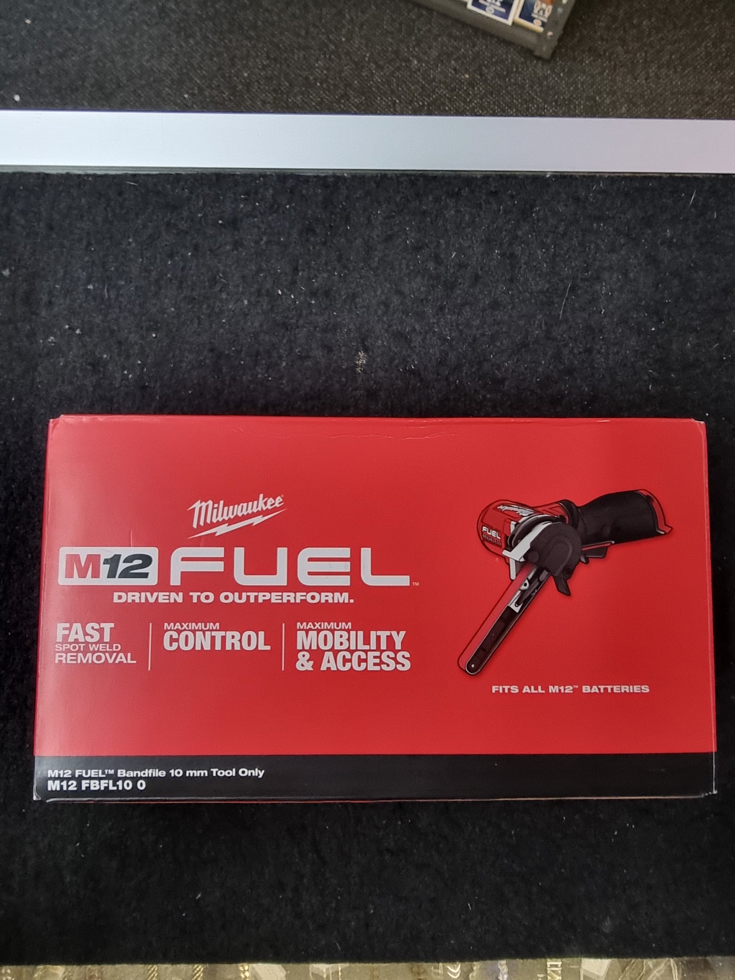 MILWAUKE M12 FBFL100 BANDFILE 10 MM TOOL ONLY