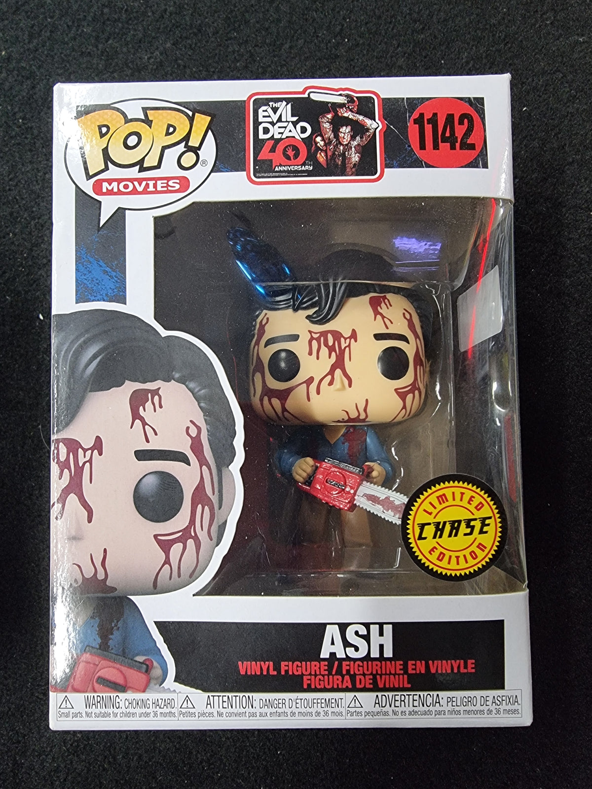 FUNKO POP THE EVIL DEAD 40 ANNIVERSARY ASH #1142 LIMITED EDITION CHASE