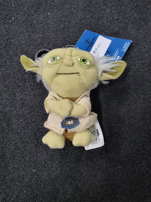 STAR WARS PLUSH KEYCHAIN TALKING YODA