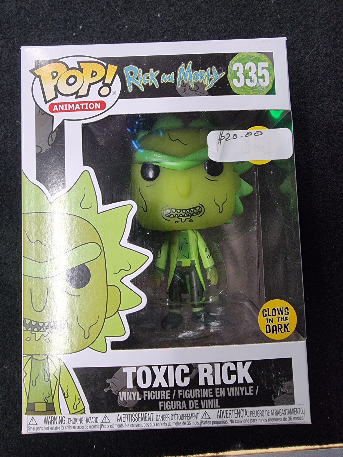 FUNKO POP RICK AND MORTY TOXIC RICK #335 GLOWS IN THE DARK (Copy)