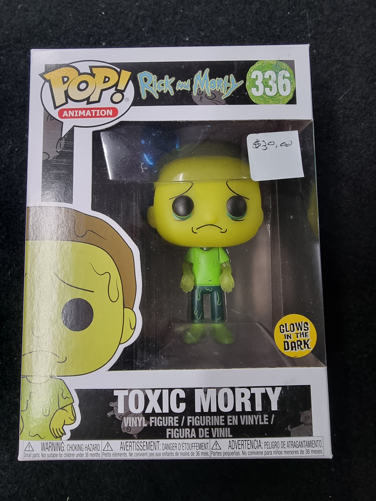 FUNKO POP RICK AND MORTY TOXIC MORTY #336 GLOWS IN THE DARK